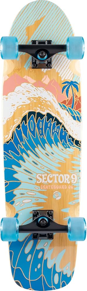 SECTOR9 クルーザーBAMBOOZLER BORA BORA 新品箱入り！ Sector 9 Bamboozler Bora Bora Cruiser Complete - The